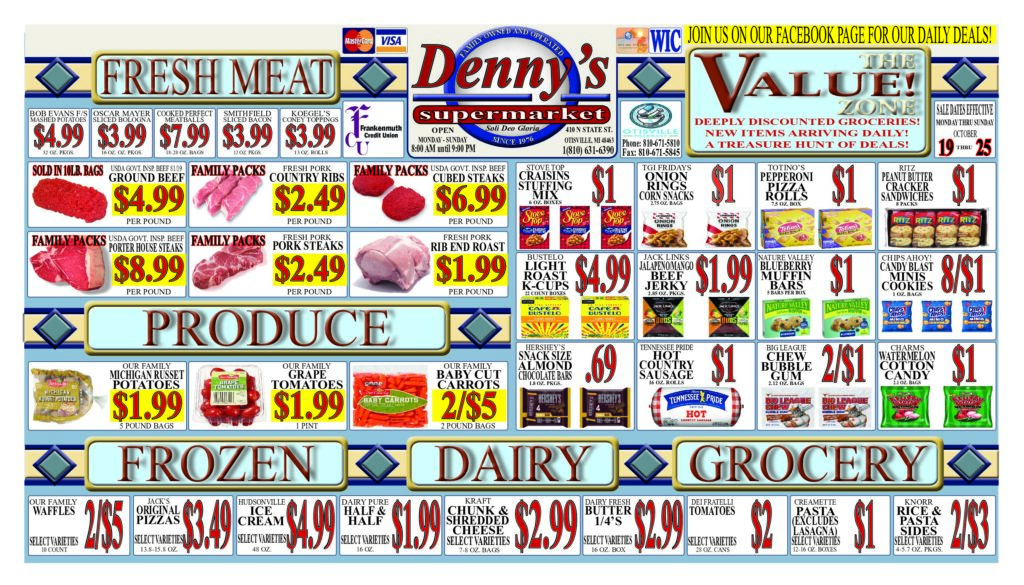 Denny’s Market weekly grocery ad preview