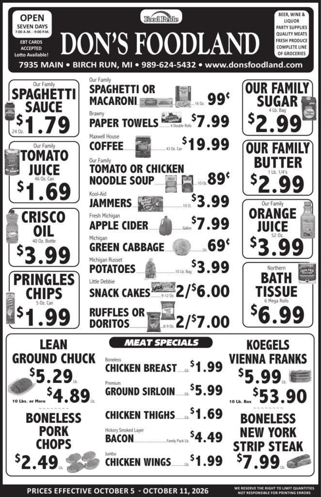 Don's Foodland weekly grocery ad